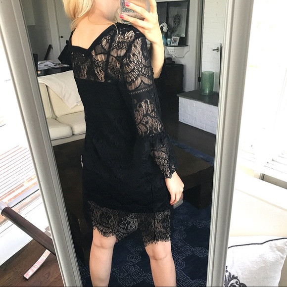 🖤 SIZE MEDIUM- BLACK CROCHET DRESS! 😍 - Picture 4 of 8